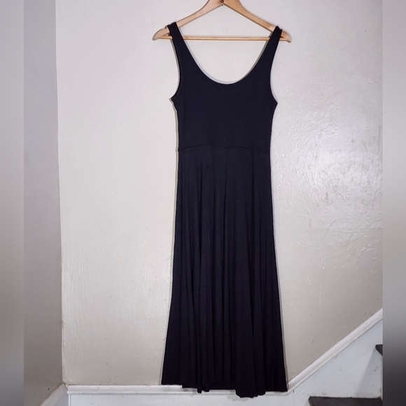 Marine Layer Jersey Knit Black Sleeveless Dress - Picture 2 of 6